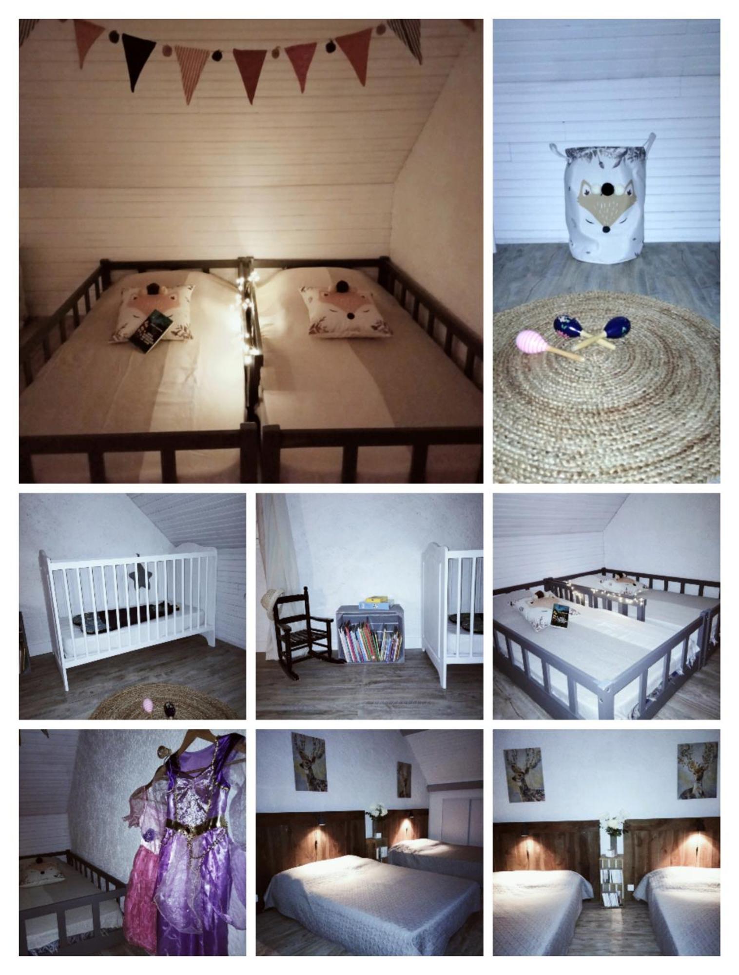 Chambre Familiale Anna "Mon Lit Au Pre" , Jusqu'A 4 Adultes Et 2 Enfants Avec Piscine Familles, Couples Ou Femmes Seulement Pontours Eksteriør billede